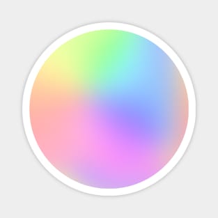 Soft Rainbow Gradient Design Magnet